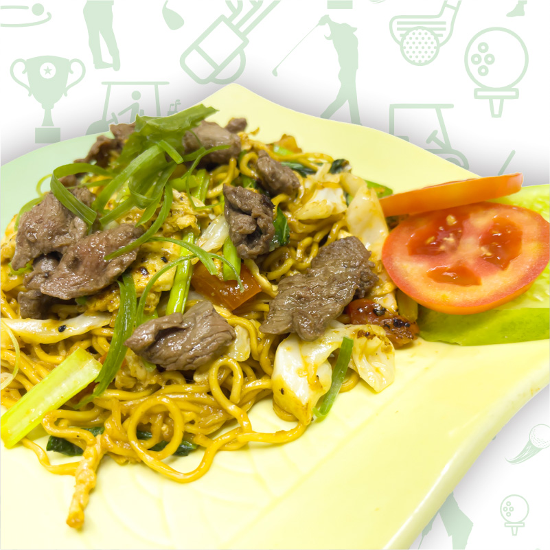 Mie Goreng Beef - Fun Golf & Cafe, Golf Jababeka, Golf Lippo Cikarang, Belajar Golf, Simulator Golf
