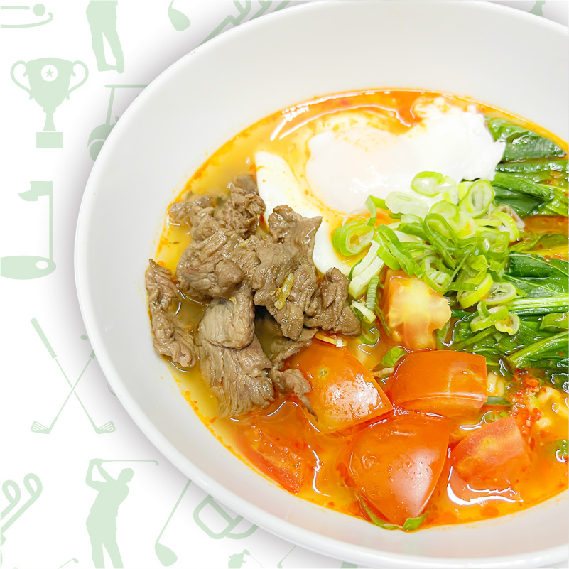 Mie Kuah Beef - Fun Golf & Cafe, Golf Jababeka, Golf Lippo Cikarang, Belajar Golf, Simulator Golf