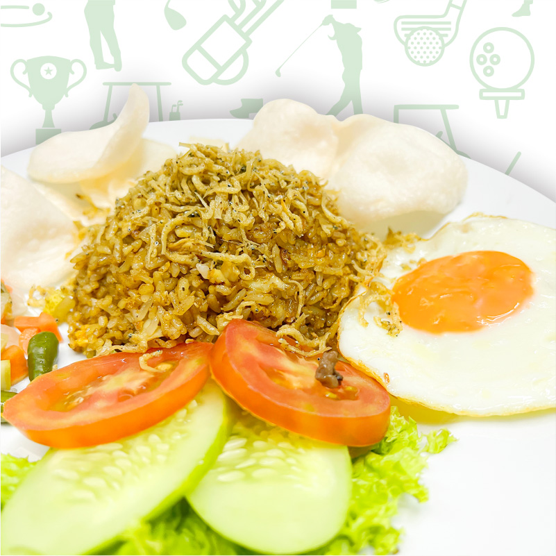 Nasi Goreng Teri Medan - Fun Golf & Cafe, Golf Jababeka, Golf Lippo Cikarang, Belajar Golf, Simulator Golf